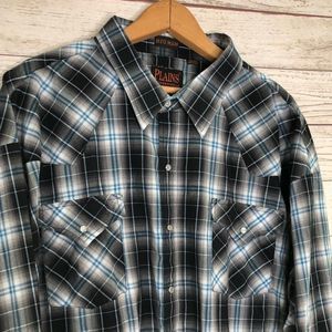 Plains Big Man long sleeve button down 4X